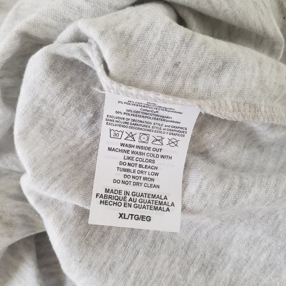 Columbus Blue Jackets T-Shirt Tee Mens XL Heathered Light Gray NHL Big Logo NWT - Picture 9 of 11